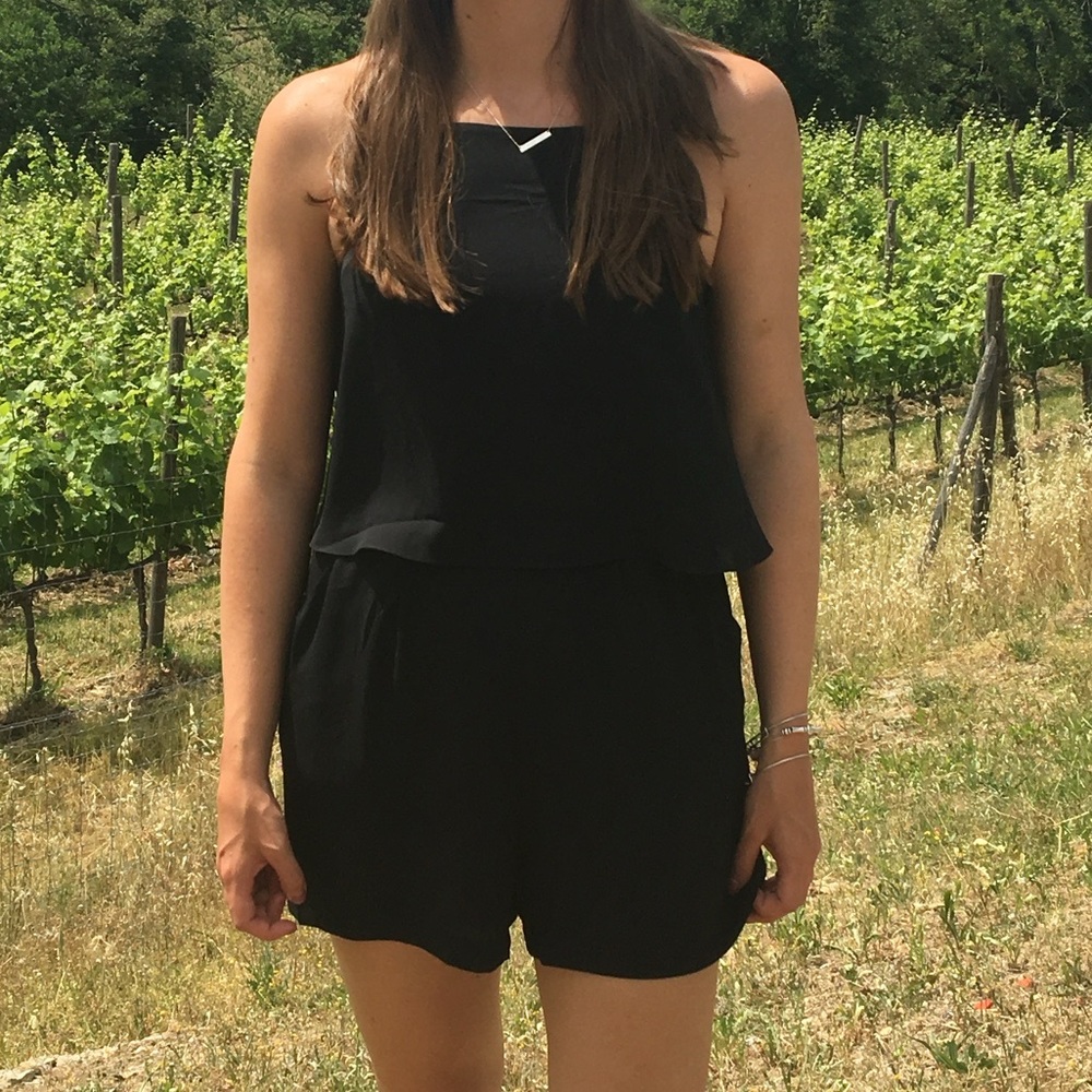Express Black summer romper